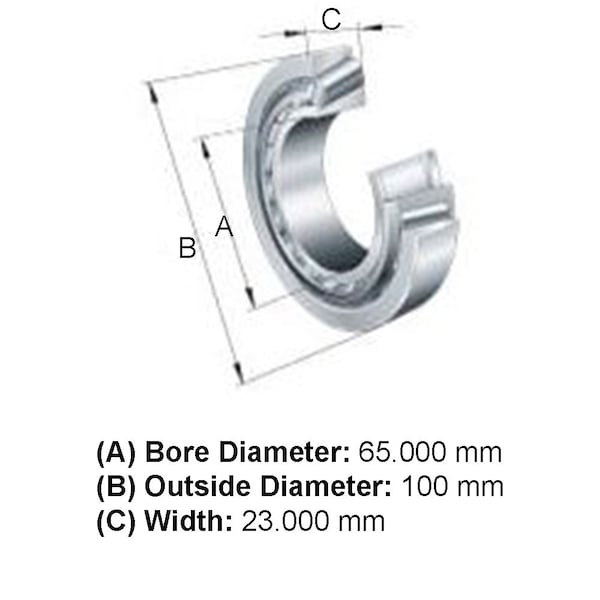 Aftermarket Fits JD10063 Tapered Roller Bearing Fits John Deere 210LE 210LJ 210K 244E 244H 32013 - main